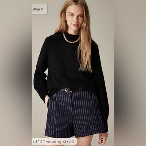 J.Crew Rollneck sweater in Supersoft yarn in black